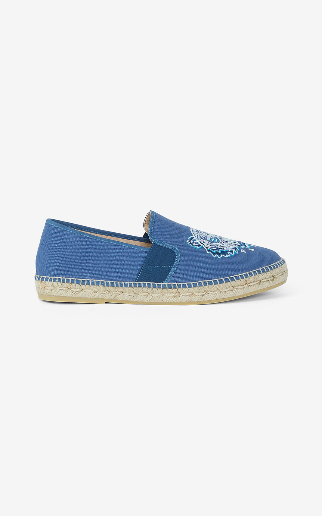 Espadrille Kenzo Tiger elasticated Homme Bleu | HORJ-70584